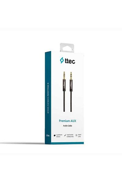 Ttec 2Ak01 Premium Stereo Aux Audio Cable - 3.5 mm 1 m Black