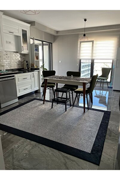 simenteks Dijital Baskı Yıkanabilir Kaymaz Taban Leke Tutmaz Yolluk Kilim Sal...