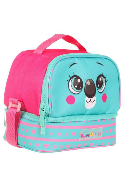 KAUKKO Cute Koala Green Lunchbox for Girl - Two Compartments, Thermal Insulated