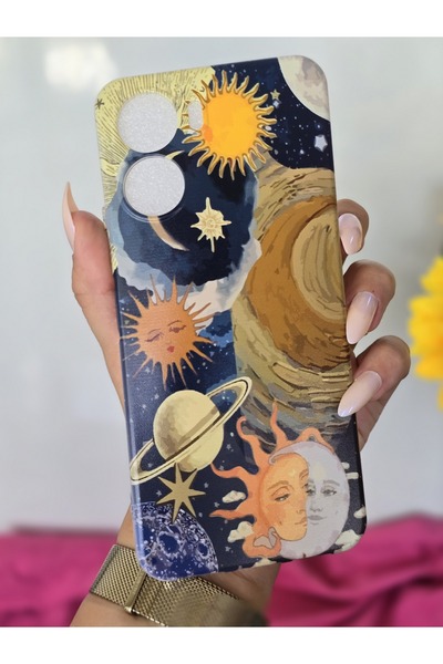 SUPER FRAME Vivo Y16 Uyumlu Baskılı Şeffaf Telefon Kılıfı