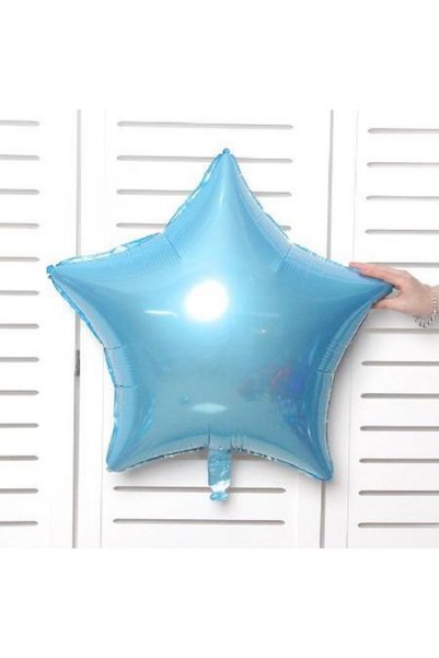 turkuaz parti Blue Star Foil Ballon 18" 45 cm