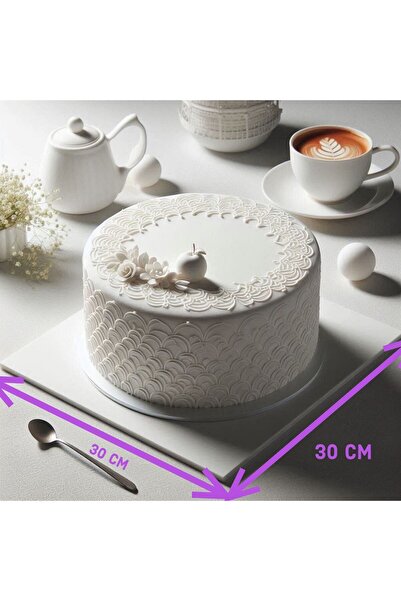 Cakeland 30x30 cm Mdf Kaplı Pasta Altlığı