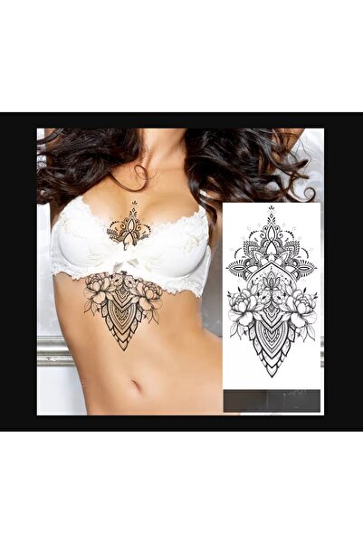 HelloBeautiful Tatto Su Geçirmez Geçici Dövme Ürün Boyutu 20.5 *9.5 cm Model8
