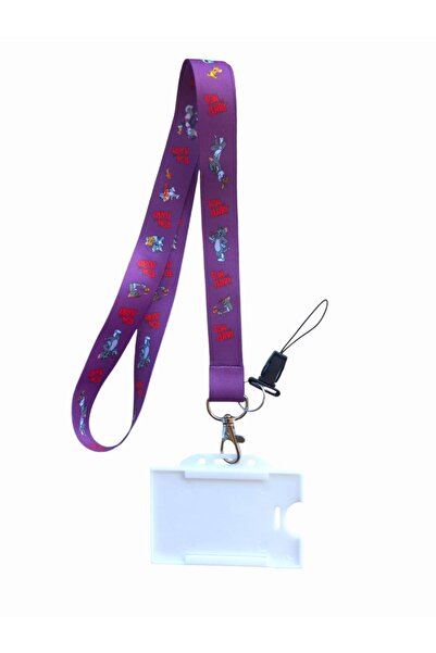 DODO BONE Tom&Jerry Purple Card - Strap Lanyard, Collar Lanyard, Phone Lanyar...