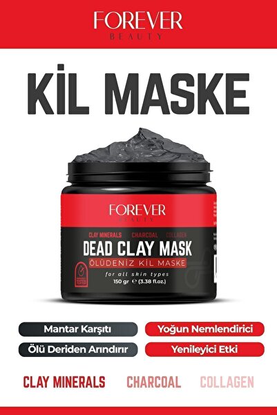 Forever Beauty Collagen Ölüdeniz Kil Maskesi Sivilce Akne Ve Siyah Nokta Karş...