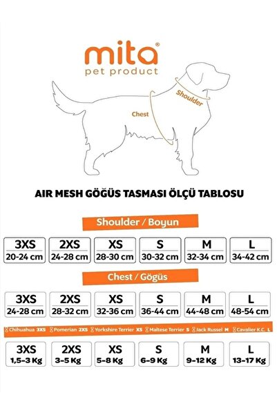 Mita Köpek Göğüs Tasması