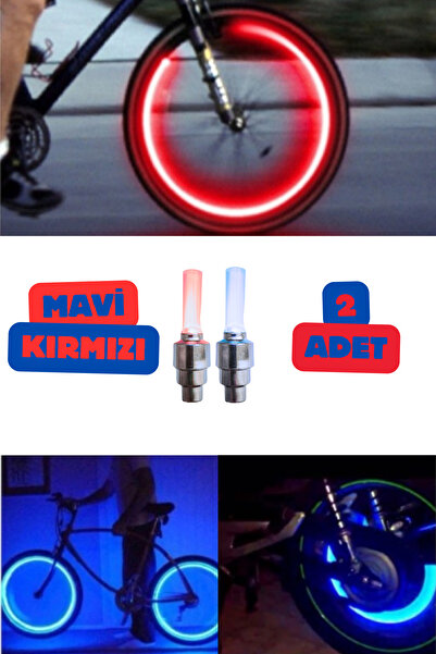 Vekorr 2 Farklı Renk Hareket Sensörlü Tekerlek Sibop Işık Araba Motorsiklet B...