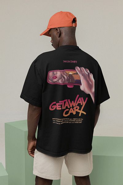 SEVBANO Tricou unisex pentru cântăreț supradimensionat cu imprimare Taylor Swift Getaway Car