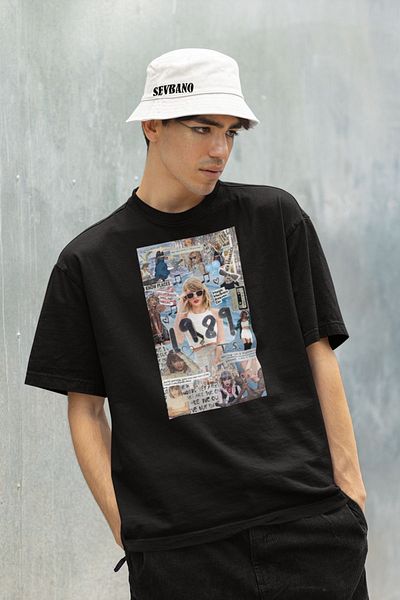 SEVBANO Tricou supradimensionat unisex cu imprimeu Taylor Swift 1989