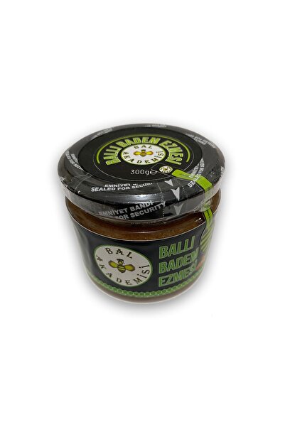 BAL AKADEMİSİ Ham Ballı Badem Ezmesi 300 Gram %100 Doğal (katkısız - Şekersiz...