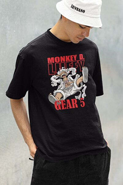 SEVBANO Monkey D. Luffy Gear 5 Unisex Oversize Anime T-shirt