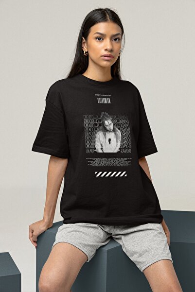 SEVBANO تي شيرت مطبوع للجنسين بطابع الموناليزا بيلي إيليش، تي شيرت مغني كبير ...