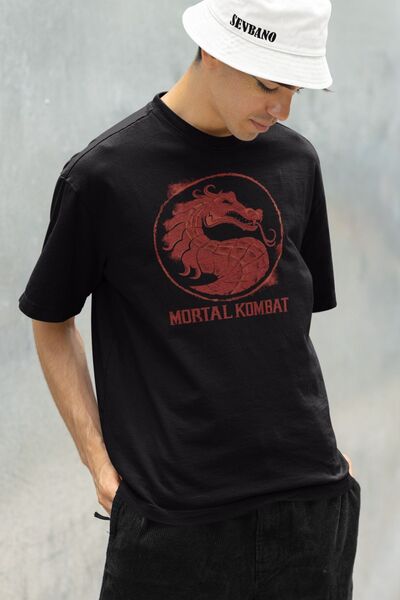 SEVBANO Unisex Mortal Kombat majica prekomernog kroja - sa printom