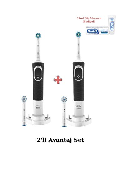 Oral-B D150 Şarj Edilebilir Elektrikli Diş Fırçası - 4 Adet Başlık - 50ml Diş...