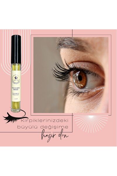 NATUVERSE Doğal Kaş Kirpik Serumu % 100 Doğal & Vegan & El Yapımı