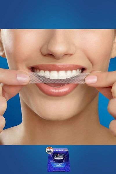 CREST شريط مخطط أبيض ثلاثي الأبعاد احترافي (5 عبوات / 10 أشرطة)