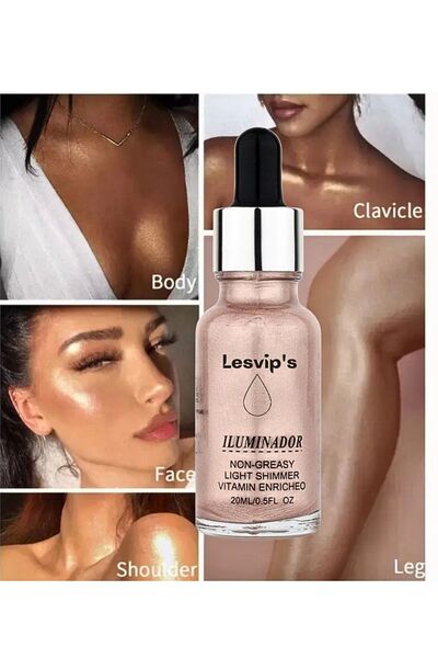 Lesvip's Likit sıvı aydınlatıcı Highlighter ışıltılı yüz&vücut aydınlatıcı