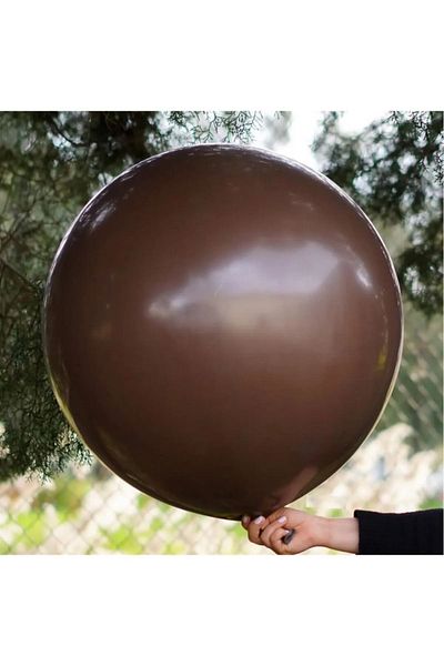 asöy 45 Cm Jumbo Large Size Pastel Chocolate Brown Balloon