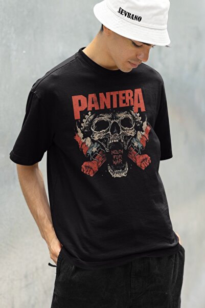 SEVBANO Pantera majica sa printom, unisex, oversize, rok metal - Mouth For War