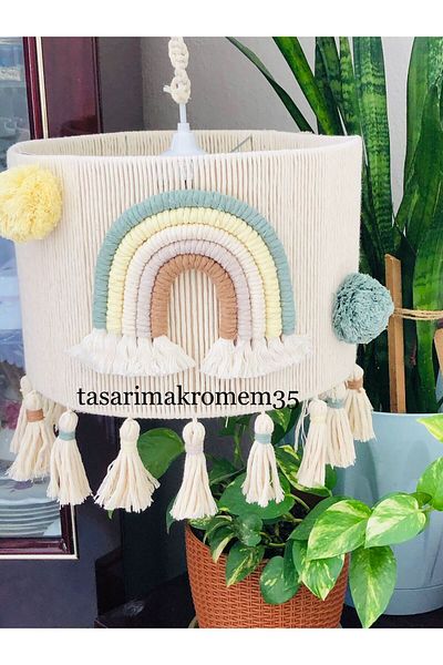 tasarimakromem35 Macrame Chandelier Baby Cocuk Room Design Chandelier