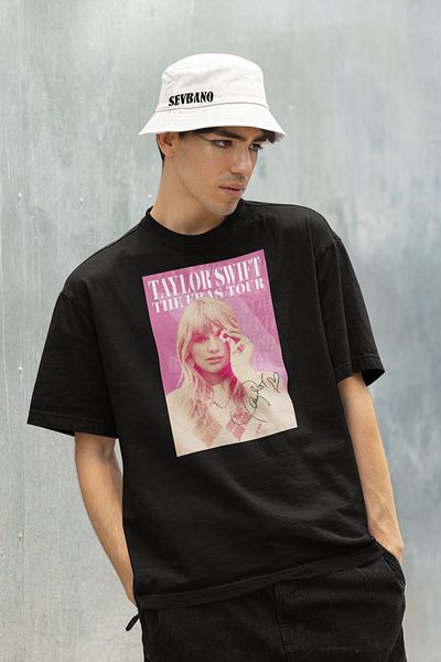 SEVBANO Tricou oversize unisex cu imprimeu Taylor Swift - The Eras Tour Merchandise