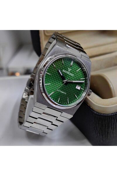 Raymond Japanese Automatic Men's Wristwatch - Green Dial