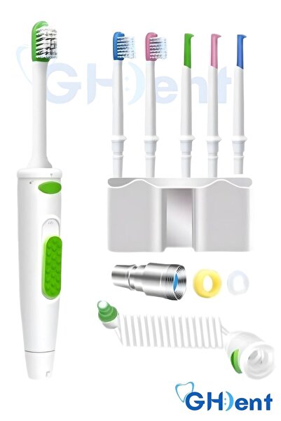 GHDENT Sh16 Ağız Duşu 6'lı Başlıklı | Askılı Set - Manuel & Hijyenik Paket