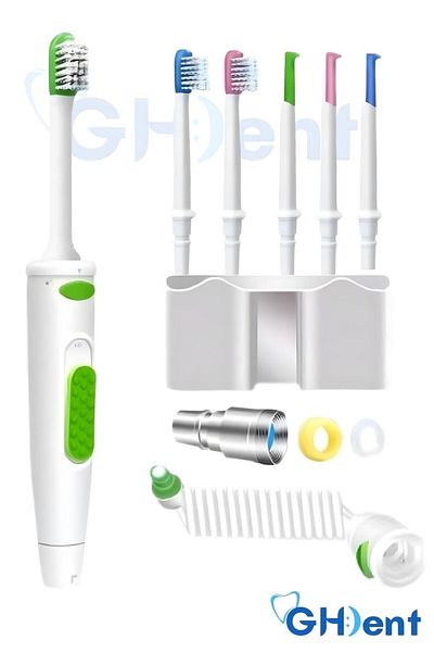 GHDENT Sh16 Dental Brush Oral Irrigator 6 Heads with Hanger