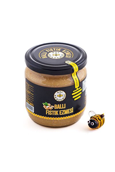 BAL AKADEMİSİ Ham Ballı Fıstık Ezmesi 300 Gram %100 Doğal (Katkısız - Şekersi...