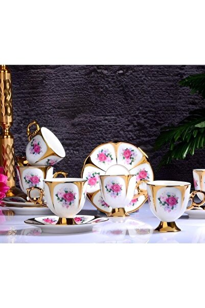 Kosova Stella 6'lı Ayaklı Fincan Takımı 90 cc