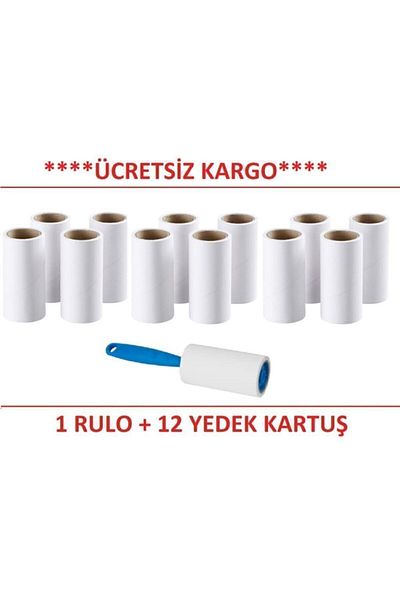 IKEA Cat Dog Hair Collector Roller Bastis with 12 Spare Cartridges