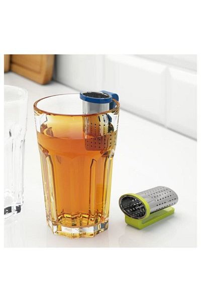 IKEA Light Green and Blue 2-Piece Sakkunnıg Tea Strainer Set - Brbn-Sakkunnıg-Caysuzgece
