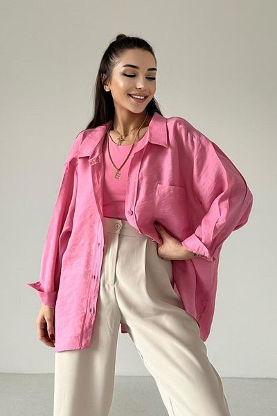 SOFT BUTİK SB Cămașă oversize pentru damă cu croi lat
