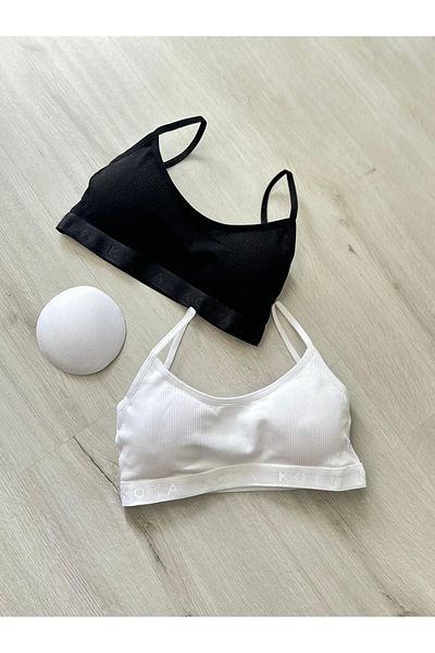 ParisTrend Rope Strap Padded Camisole 2-Piece Short Tank Top