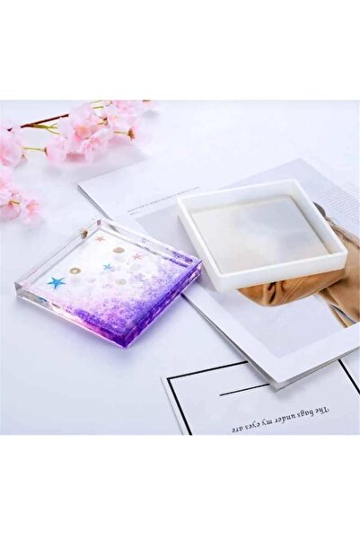 Şenhomee Epoksi kalıp ,mum,beton Ve Sabun Kalıbı Bardak Altı Kare