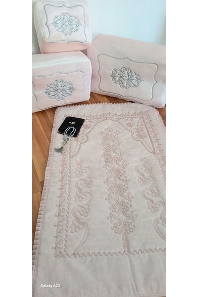 CONSTRAİN Çeyizlik Hurç Bohça Seti 6 Lı Set Namazlık Setı Yasini Şerıf Tesbıh Gelin Damat Seti