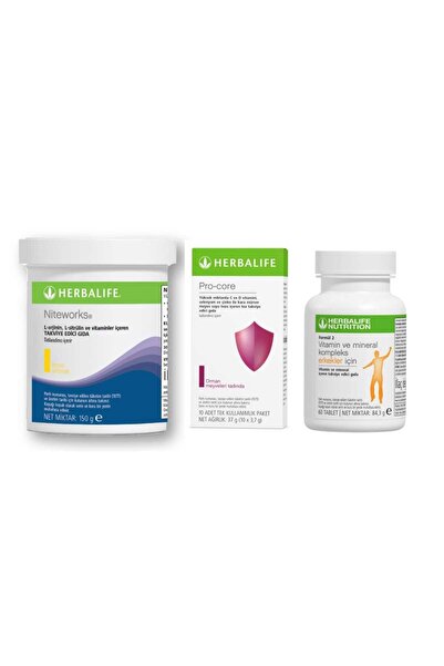 Herbalife Prformans Artırıcı Set- Herbalife Niteworks- Pro core-Erkek Vitamin...
