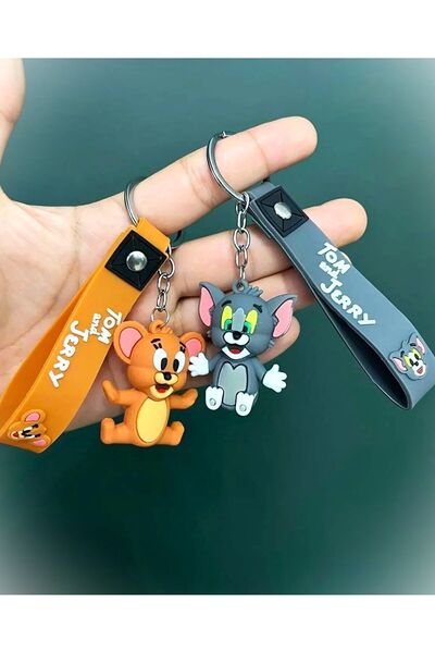 moda sema سلسلة مفاتيح لطيفة خاصة لمحبي توم وجيري! 🐭 🐱