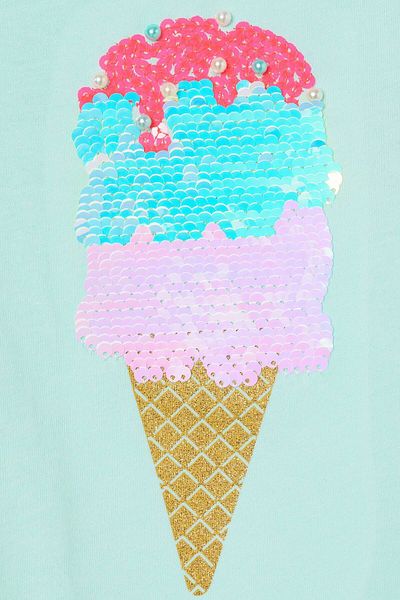 Zeyder Kids Tricou cu paiete pentru fete