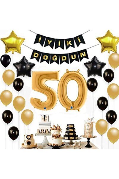 eğlencemarketi 50 Yaş Doğumgünü Süsleri Seti