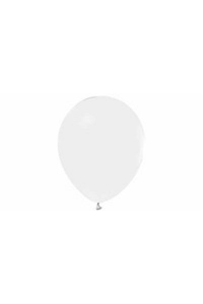 eğlencemarketi 6 Inch 15 cm Pastel Balloon 100 Pieces White