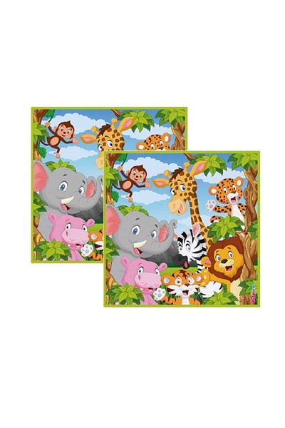 eğlencemarketi Χαρτοπετσέτα με θέμα Safari Animals 16 τμχ