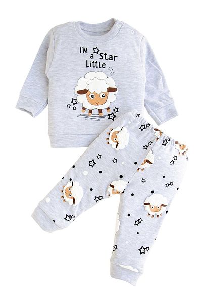 Oz Baby Ozbaby Lamb Embossed Printed Baby Sets 6-18 Months