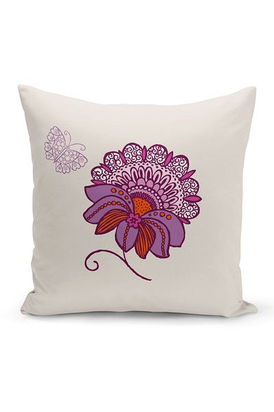 Bertille Home Κάλυμμα μαξιλαριού ριχτάρι σειράς Classic με ψηφιακή εκτύπωση διπλής όψης