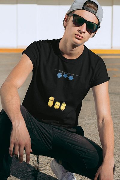 SM Satranç Medya Μπλουζάκι με στάμπα Unisex Minions