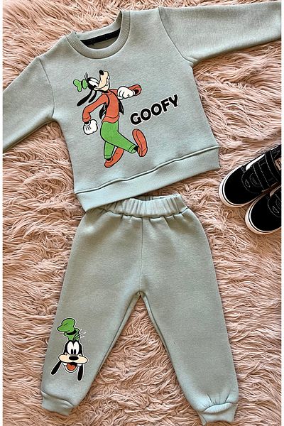 enes baby Goffy Winter 3 Thread Raised Tracksuit Set