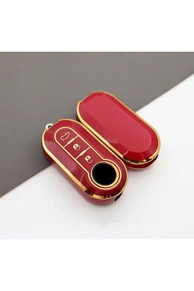 emii auto spare parts Fiat LANCiA PEUGEOT CiTROEN - Red-Case Key Case