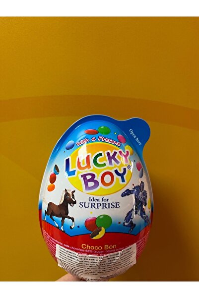 LUCKY Giant Egg with Boy Toy