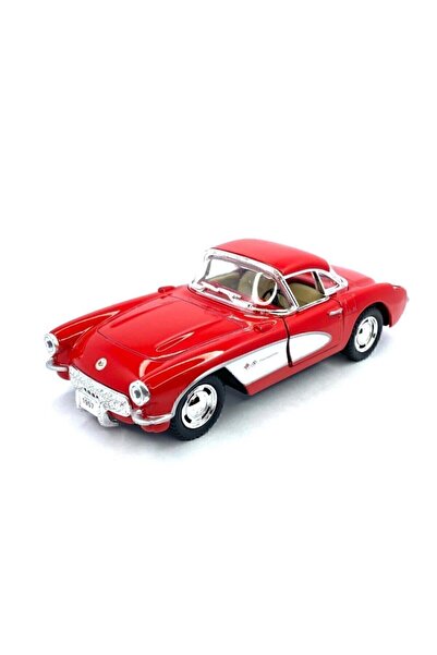 Kinsmart 1957 Chevrolet Corvette Çek Bırak 5inch. Lisanslı Model Araba, Oyuncak Araba 1:34