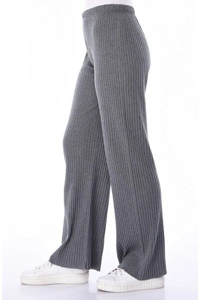 Melff Women's Gray Comfortable Corduroy Pants & Tracksuits